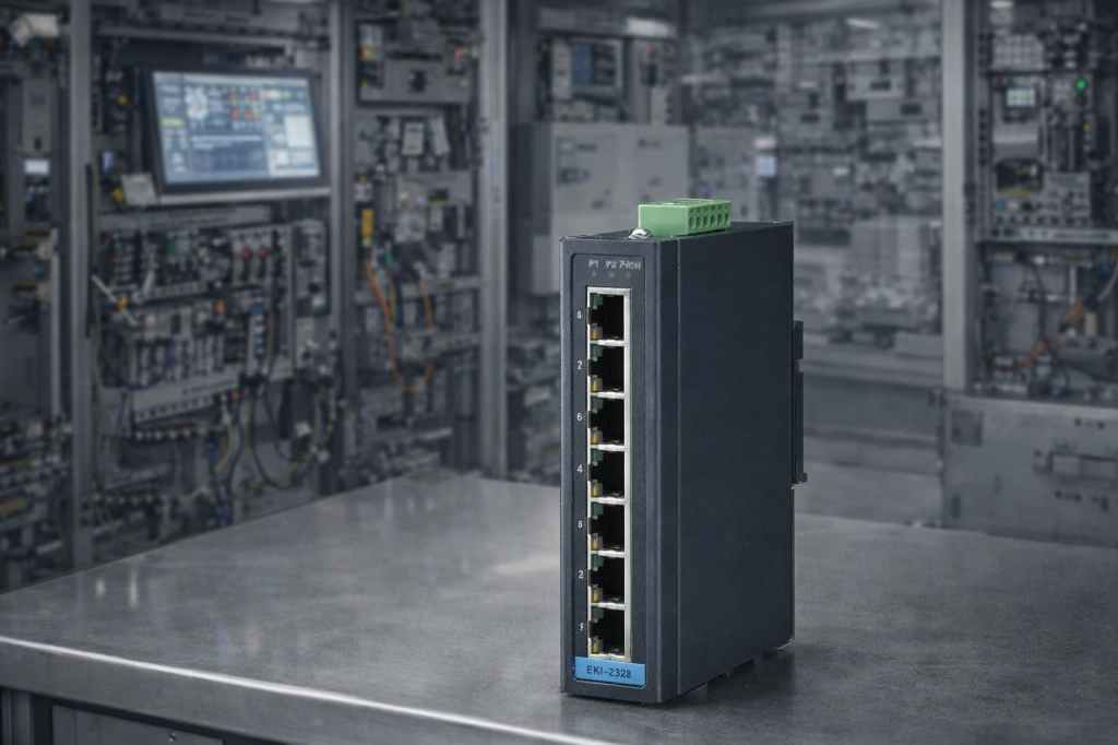Ethernet industrial para maquinaria con switch industrial