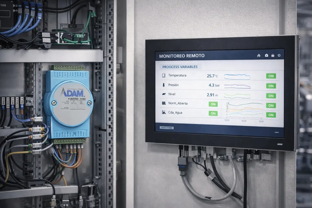 Monitoreo remoto industrial con módulos de&nbsp;I/O